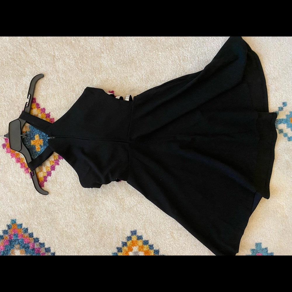 Black Formal Dress with cute silver design !